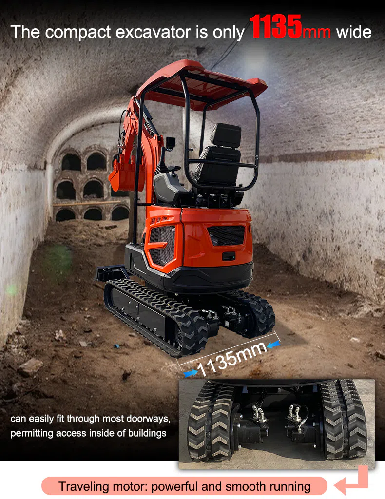 1.8 Ton Mini Hightop Excavator HT18U With Flexible Options Picture.webp