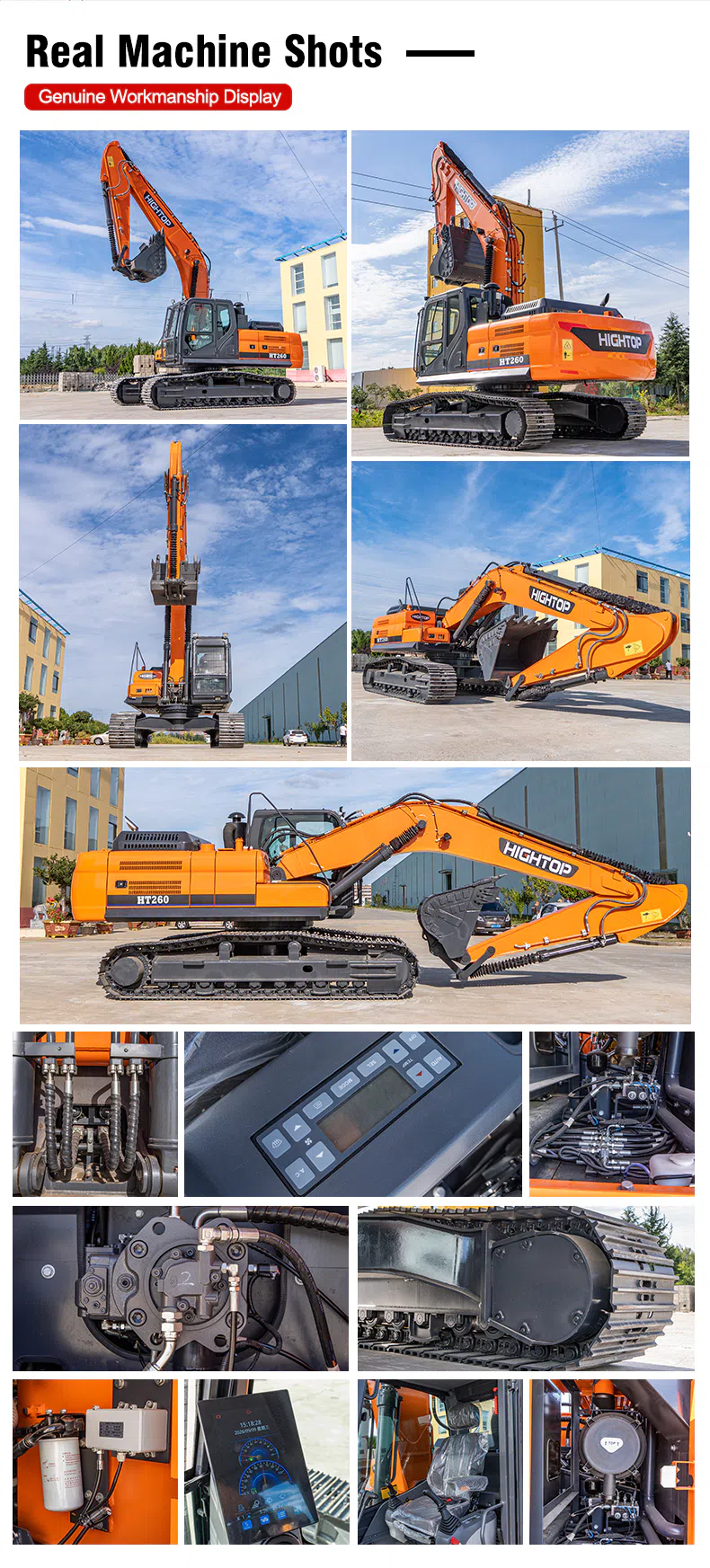 26 Ton Hightop Crawler Hydraulic Excavator HT260 Picture.webp