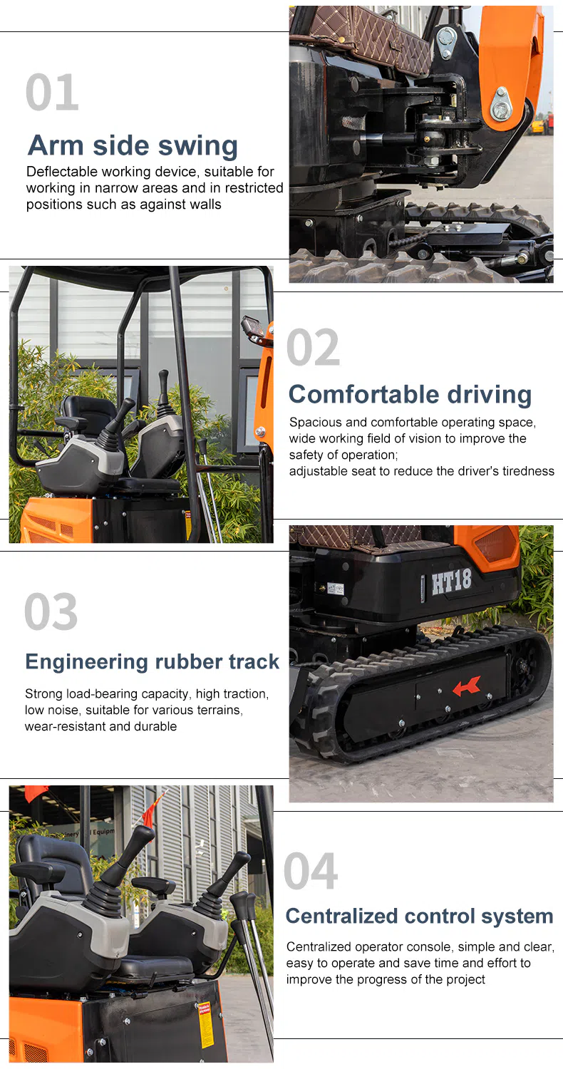 Mini Excavator 1.8 Ton With Powerful Digging Images HTY18-hightop.webp