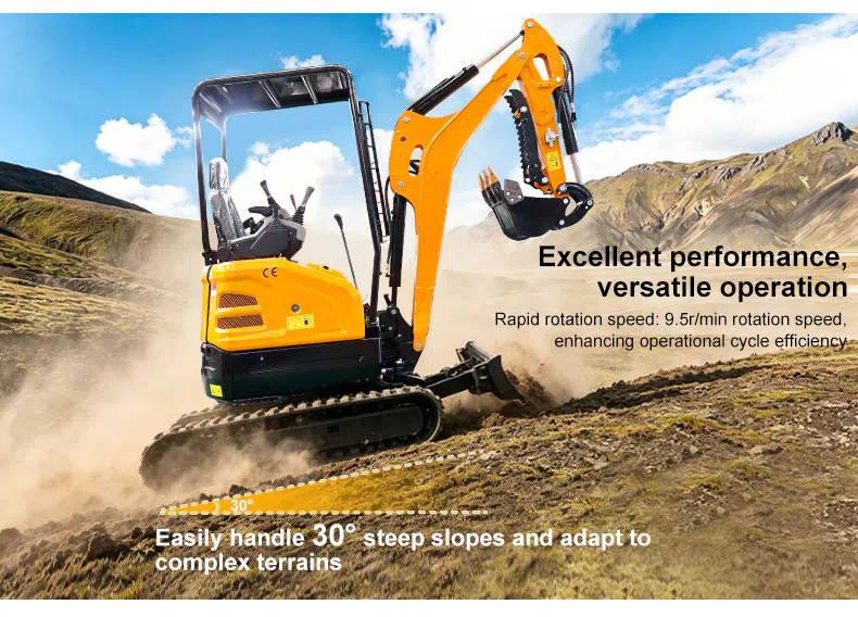 Mini Excavator 2 Ton With Variable Piston Pump HT20U Product Images -hightop group.webp