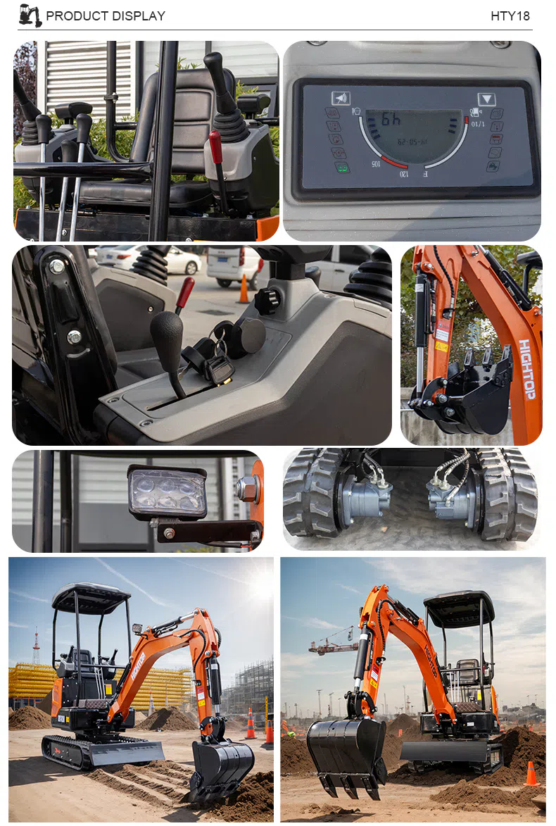 Mini Excavator 1.8 Ton With Powerful Digging Images HTY18-hightop.webp