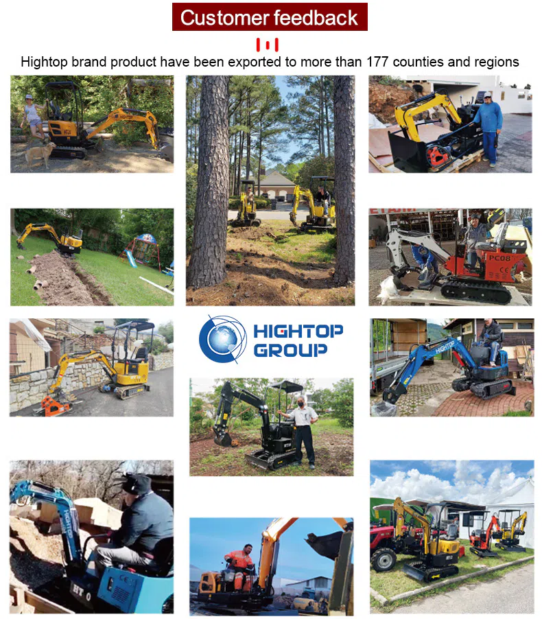 Hightop Mini Excavator 1.8 Ton With Flexible Options Feedback Images.webp