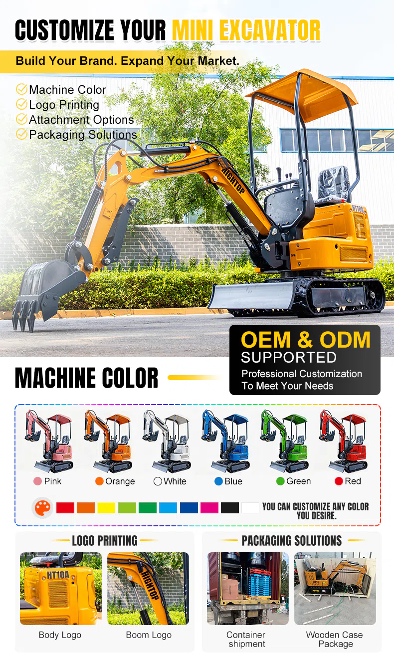 Mini Excavator 1 Ton With Compact Design HT10A Images.webp