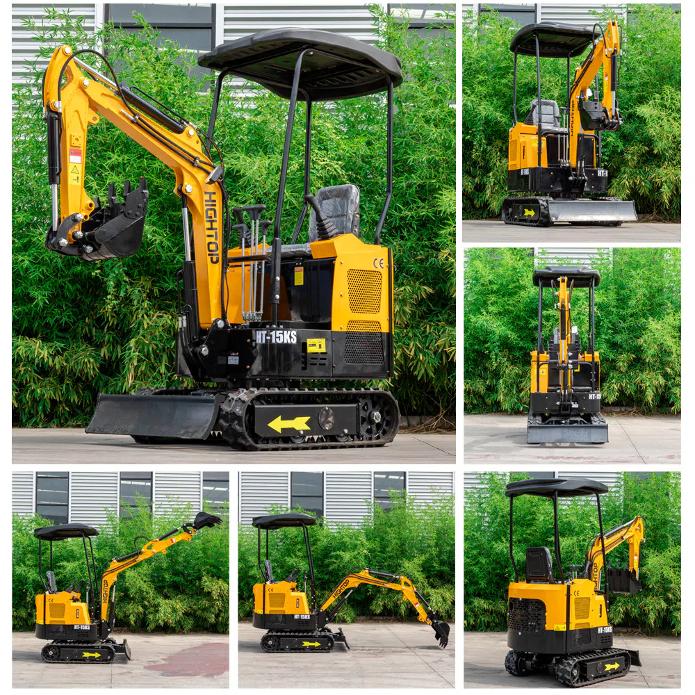 Mini Excavator 1.5 Ton with  Water-Cooled Engine  HT15KS-hightop