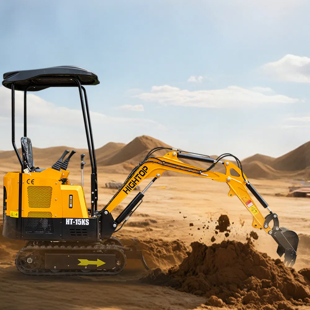 Mini Excavator 1.5 Ton with  Water-Cooled Engine  HT15KS-hightop