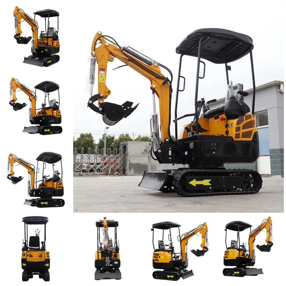 Electric Mini Excavator 1.5 Ton  With Cab and Retractable Track Options HT15Pro-Li -hightop group