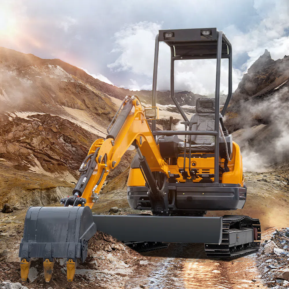 2.5 ton mini crawler excavator-hightop
