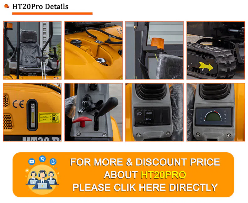 2 Ton Mini Excavator HT20Pro Product Images -hightop group.webp