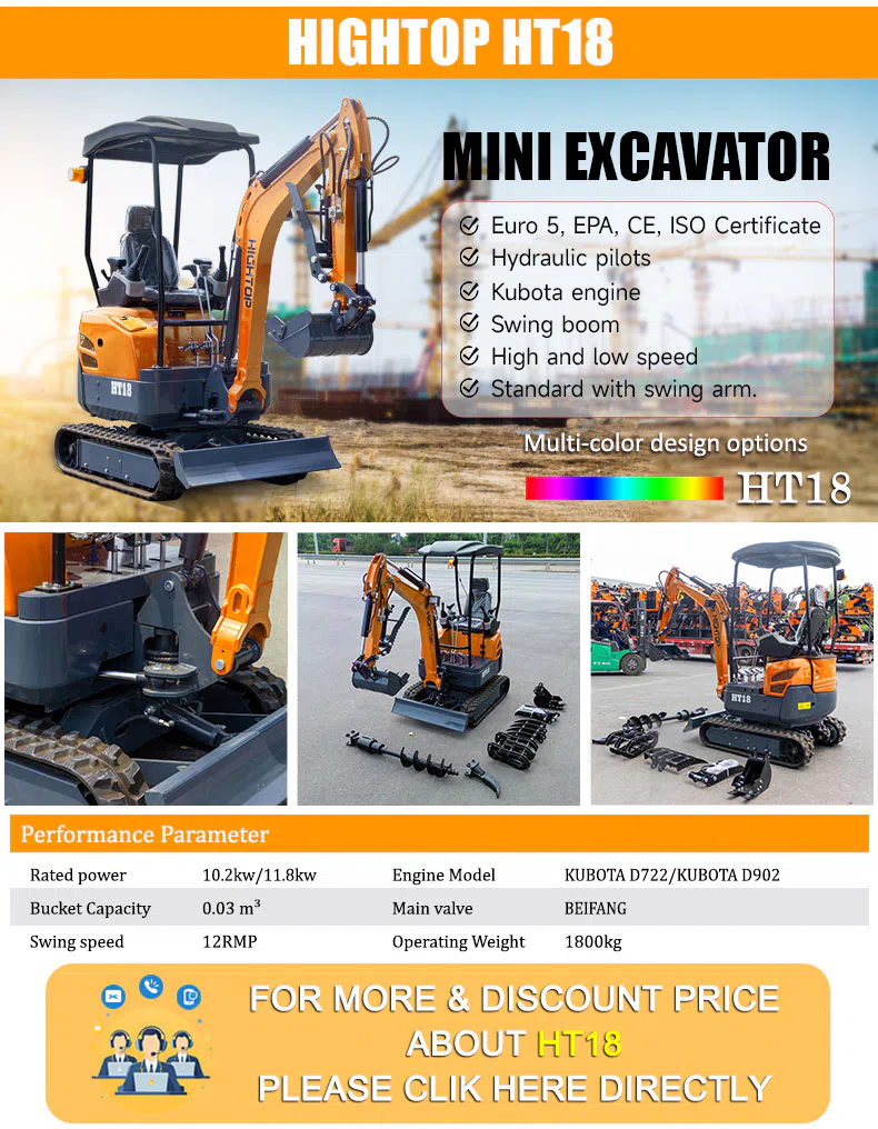 2 Ton Mini Excavator HT20Pro Product Images -hightop group.webp