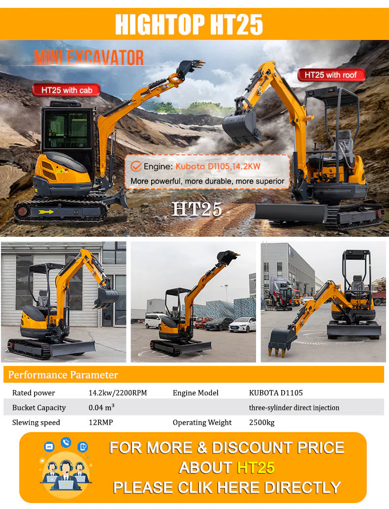 2 Ton Mini Excavator HT20Pro Product Images -hightop group.webp