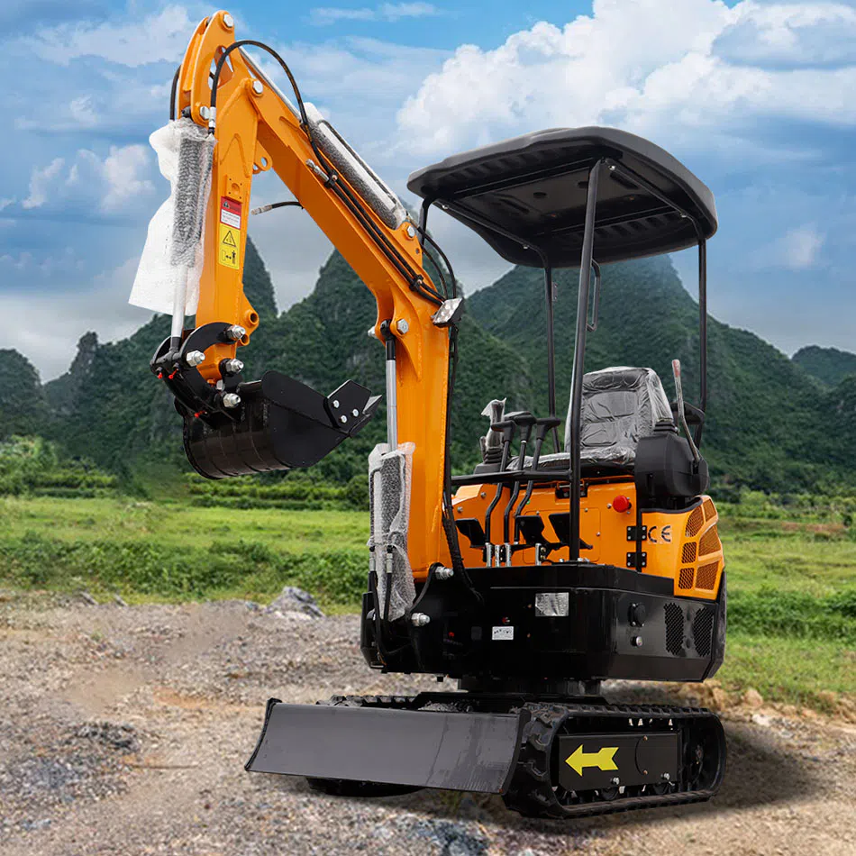 Electric Mini Excavator 1.5 Ton  With Cab and Retractable Track Options HT15Pro-Li -hightop group