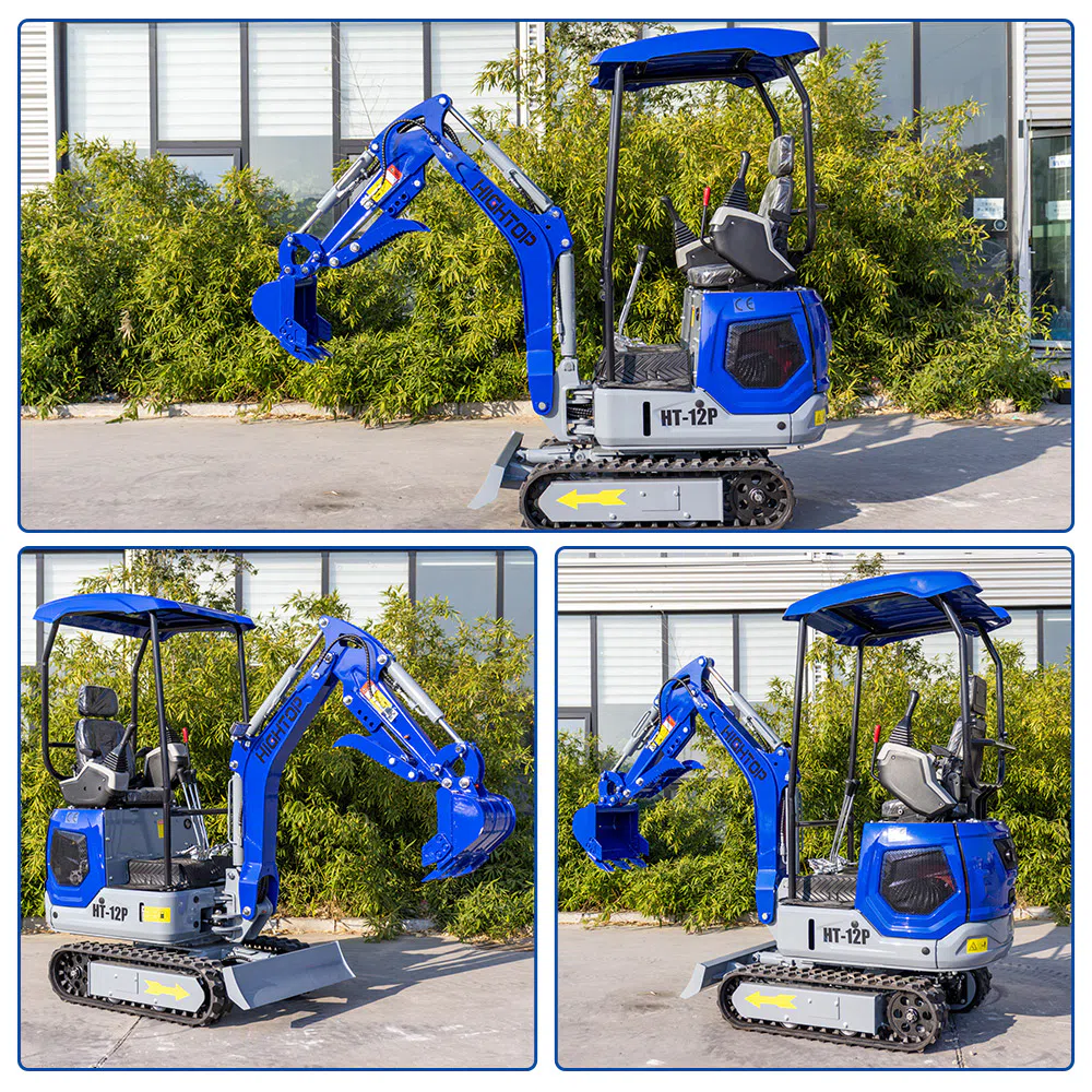 Mini Excavator 1.2 Ton With 1700mm Digging Depth HT12P-hightop