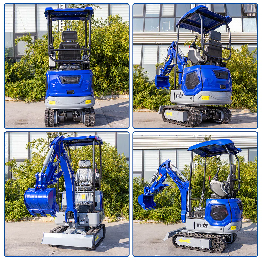 Mini Excavator 1.2 Ton With 1700mm Digging Depth HT12P-hightop