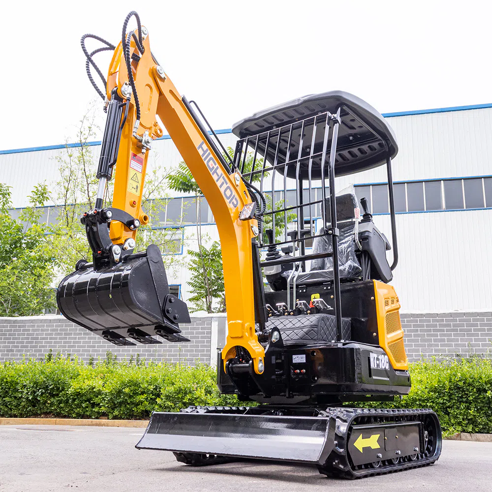 Mini Excavator 1.8 ton with twin-cylinder gasoline HT18C-hightop