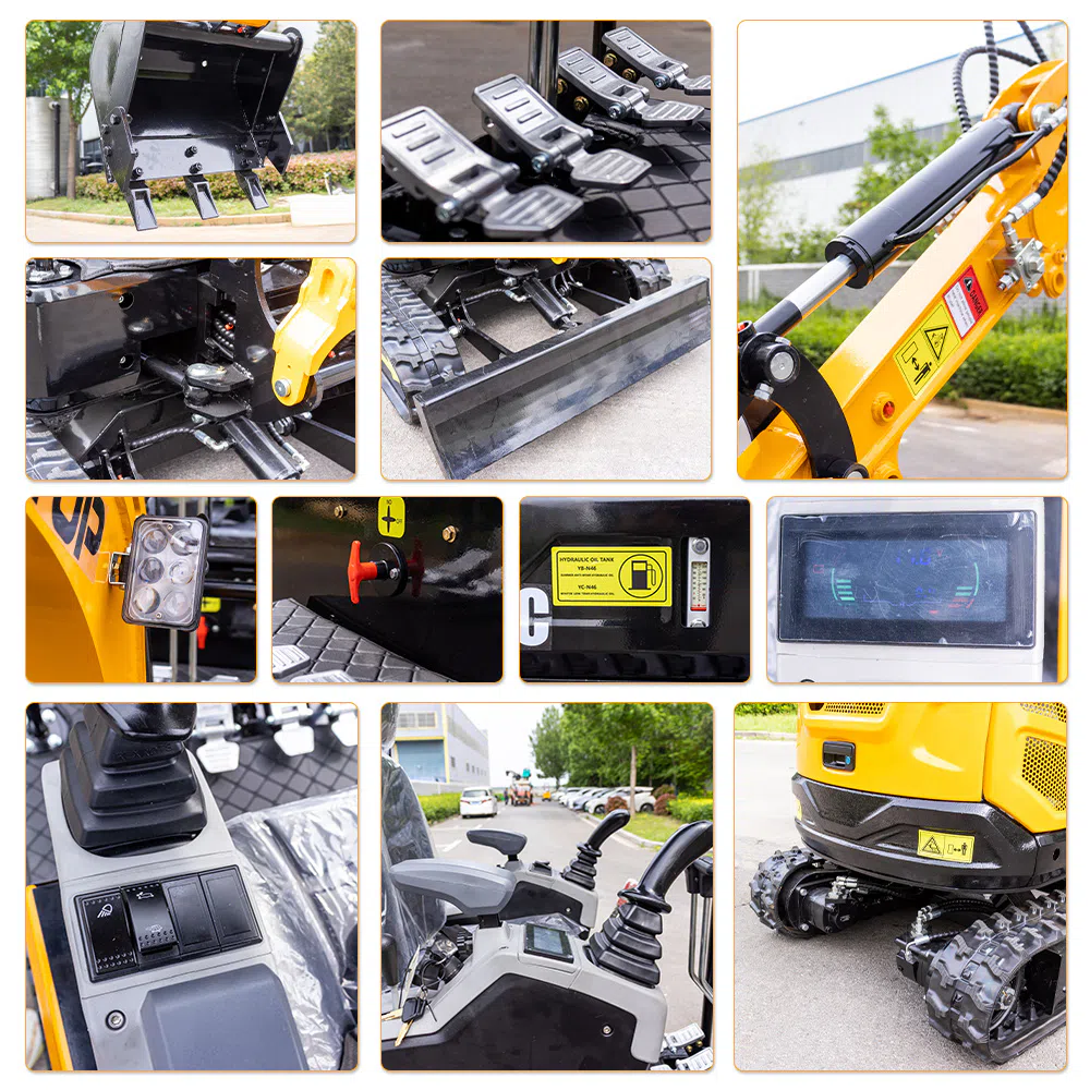 Mini Excavator 1.8 ton with twin-cylinder gasoline HT18C-hightop