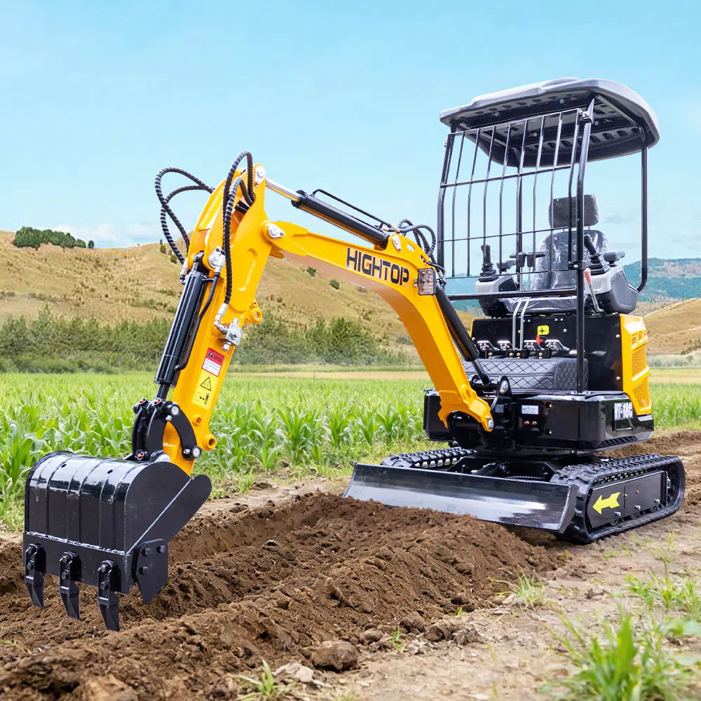 Mini Excavator 1.8 ton with twin-cylinder gasoline HT18C-hightop