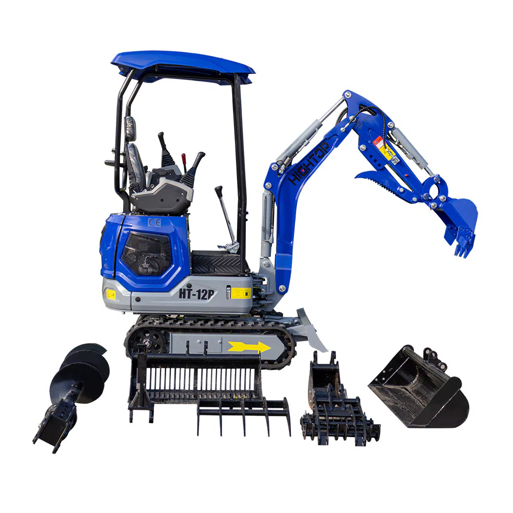 Mini Excavator 1.2 Ton With 1700mm Digging Depth HT12P-hightop