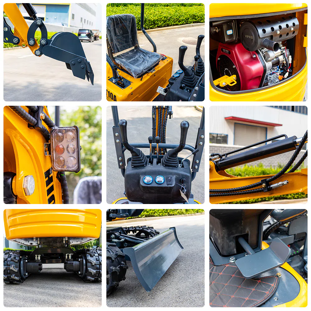 Mini Excavator 1 Ton With Compact Design HT10A