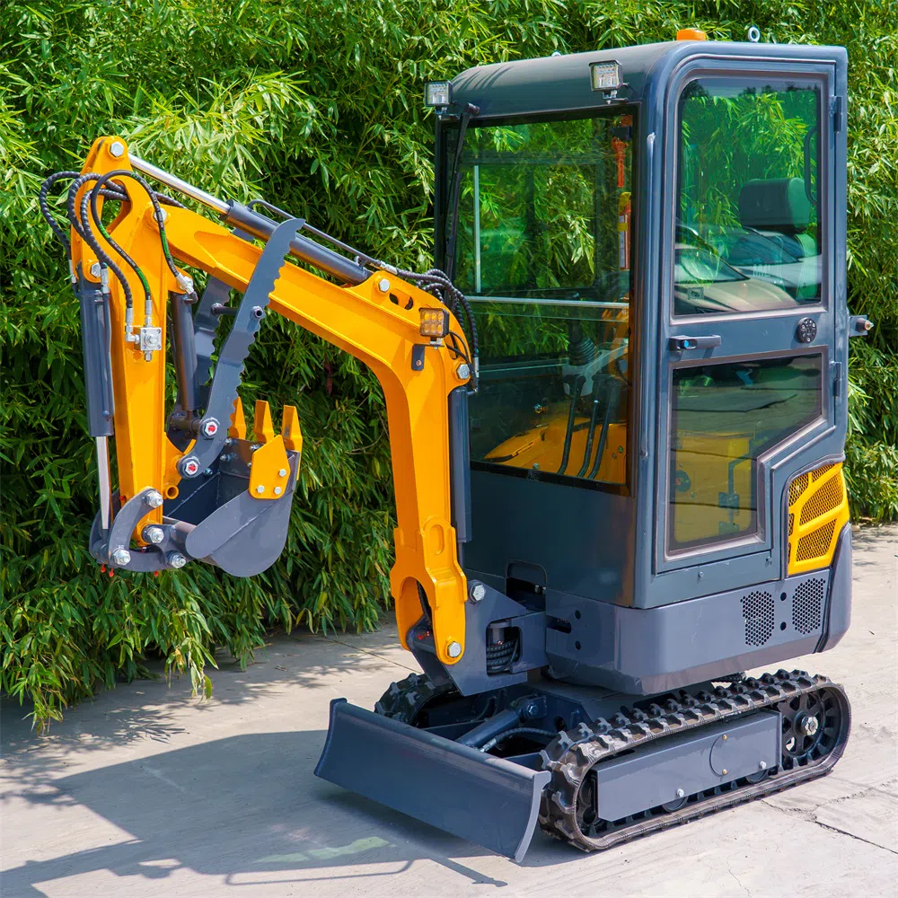 Mini Excavator 1.5 Ton With Cab and Retractable Track Options HT15Pro -hightop group