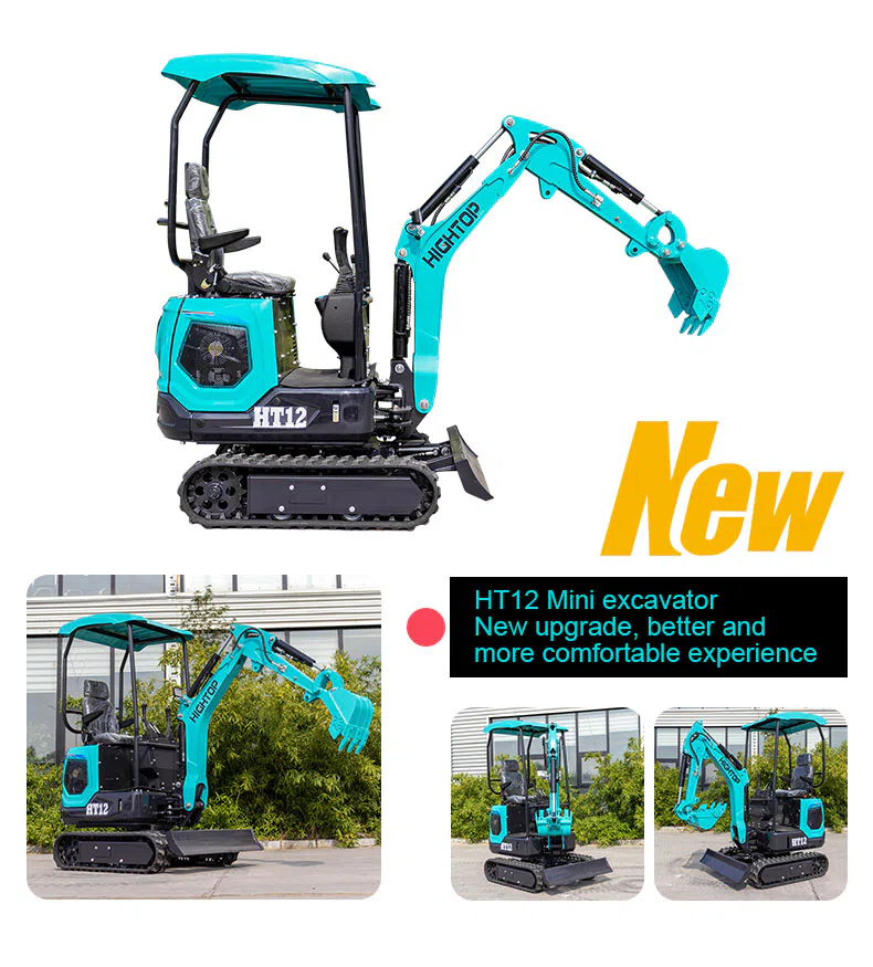 Hightop Mini Excavator 1.2 Ton With Zero Tail Swing HT12 Images.webp
