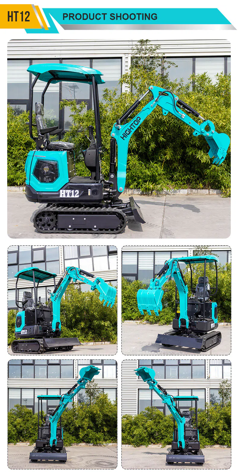 Hightop Mini Excavator 1.2 Ton With Zero Tail Swing HT12 Images.webp