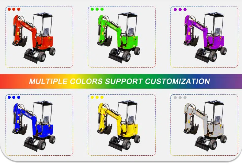 Hightop HT10W Mini Excavator 1 Ton With Optional Engines Picture.webp