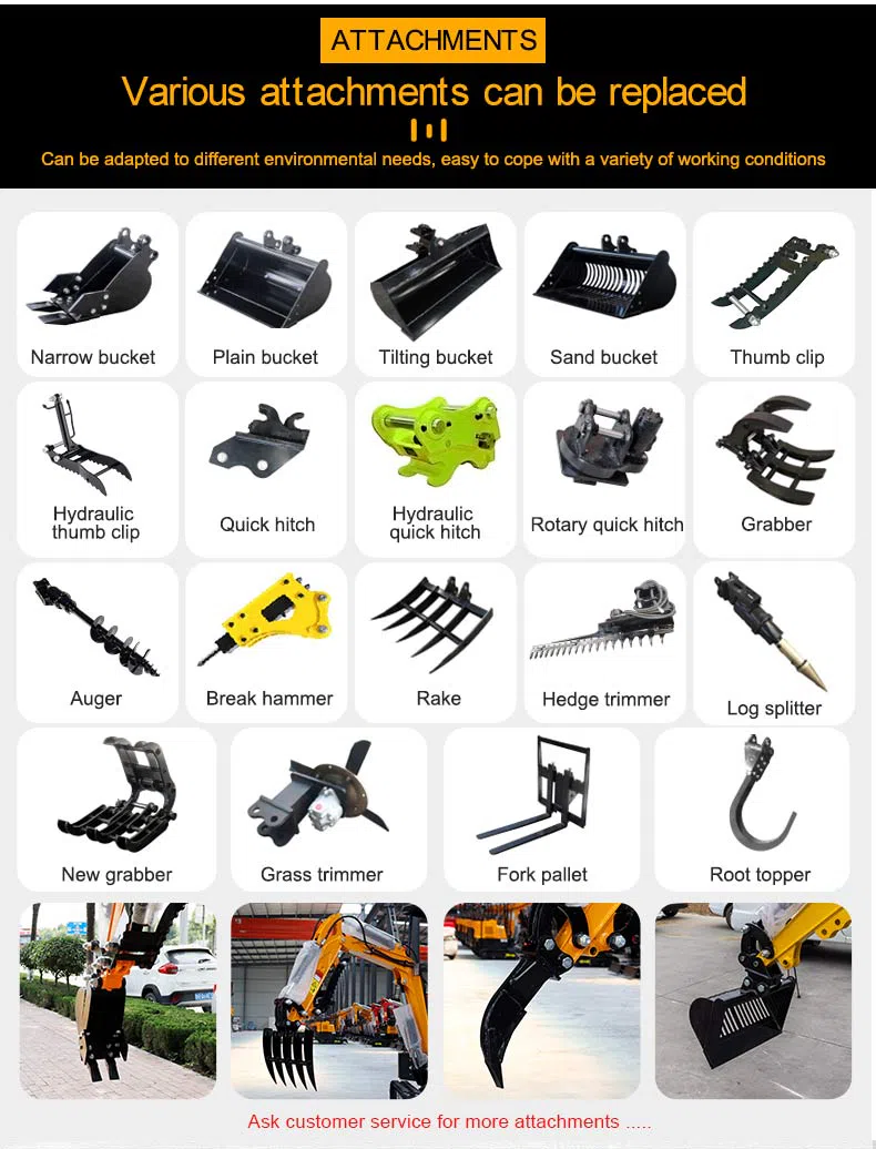Hightop HT10W Mini Excavator 1 Ton With Optional Engines Picture.webp