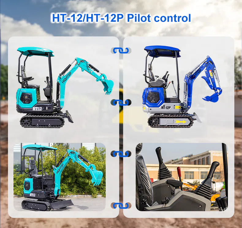 Mini Digger HT12P 1.2 Ton With 1700mm Digging Depth Images-hightop.webp
