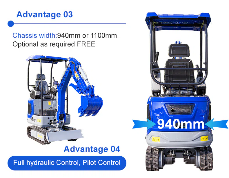 Mini Digger HT12P 1.2 Ton With 1700mm Digging Depth Images-hightop.webp