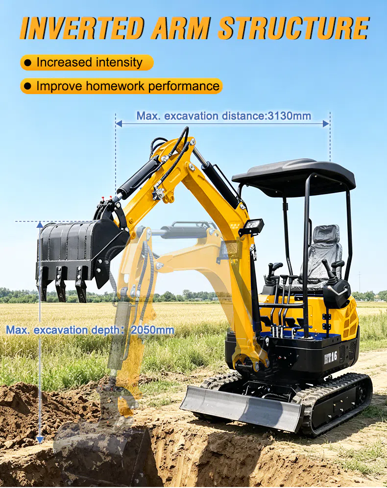 Mini Excavator HT16 1.6 Ton With Deep Digging Picture -hightop.webp