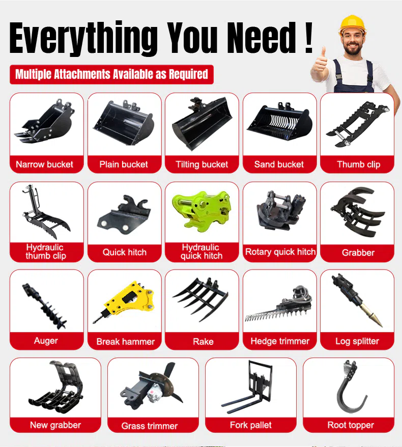 HT18 Mini Excavator 1.8 Ton Customizable Configuration Images-hightop.webp