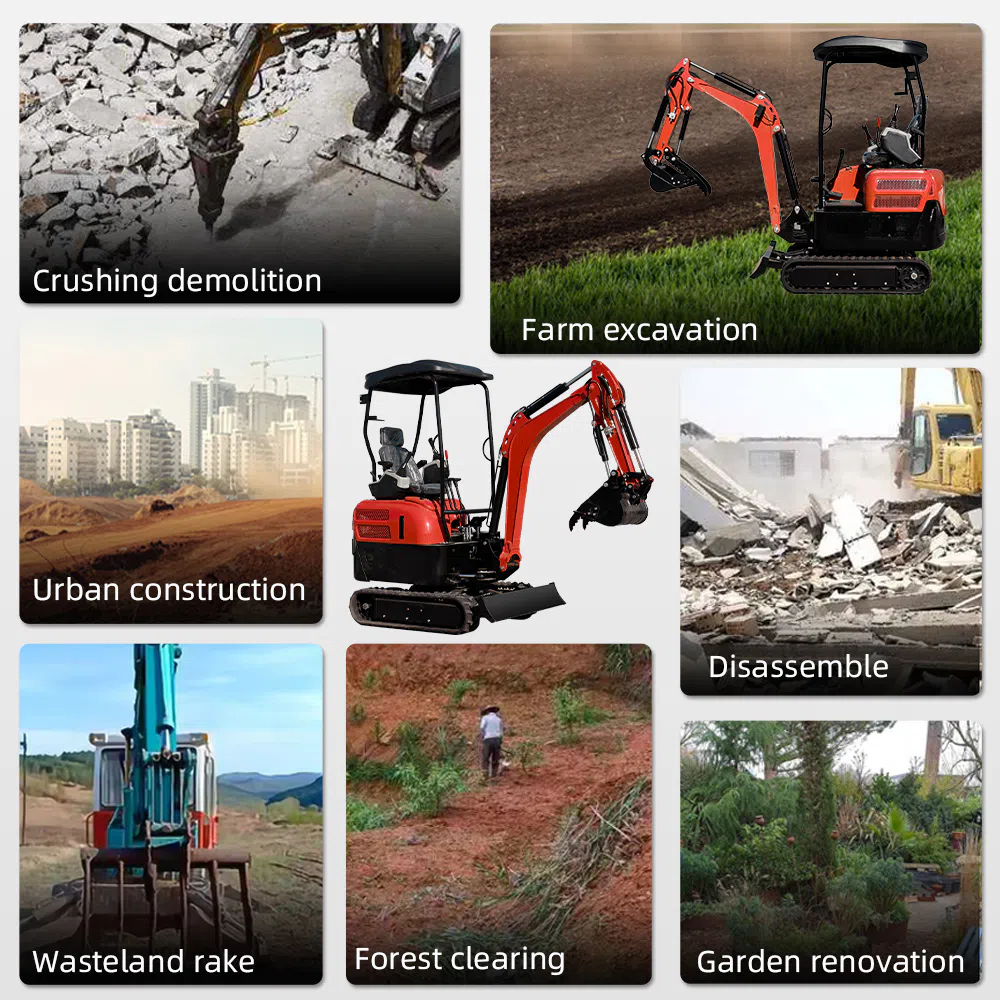 Mini Excavator 2 Ton With Hidden Oil Hose & Inverted Boom Cylinder-hightop group
