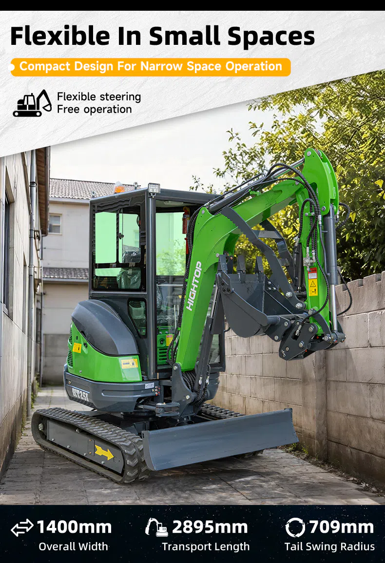 2.5 Ton Mini Excavator With Quanchai Engine HT25J-hightop group.webp