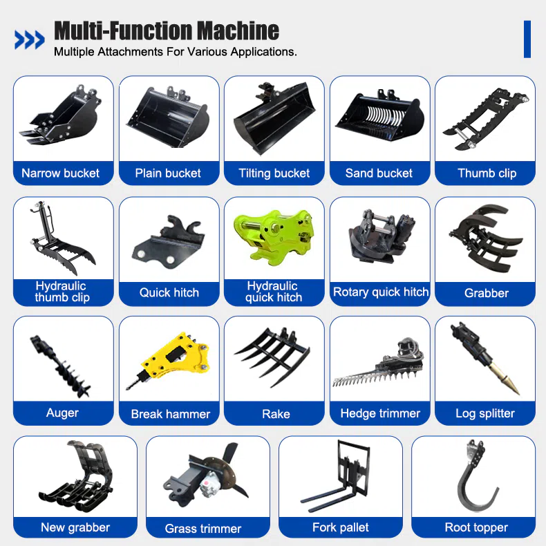 2.5 Ton Mini Excavator With Quanchai Engine HT25J-hightop group.webp