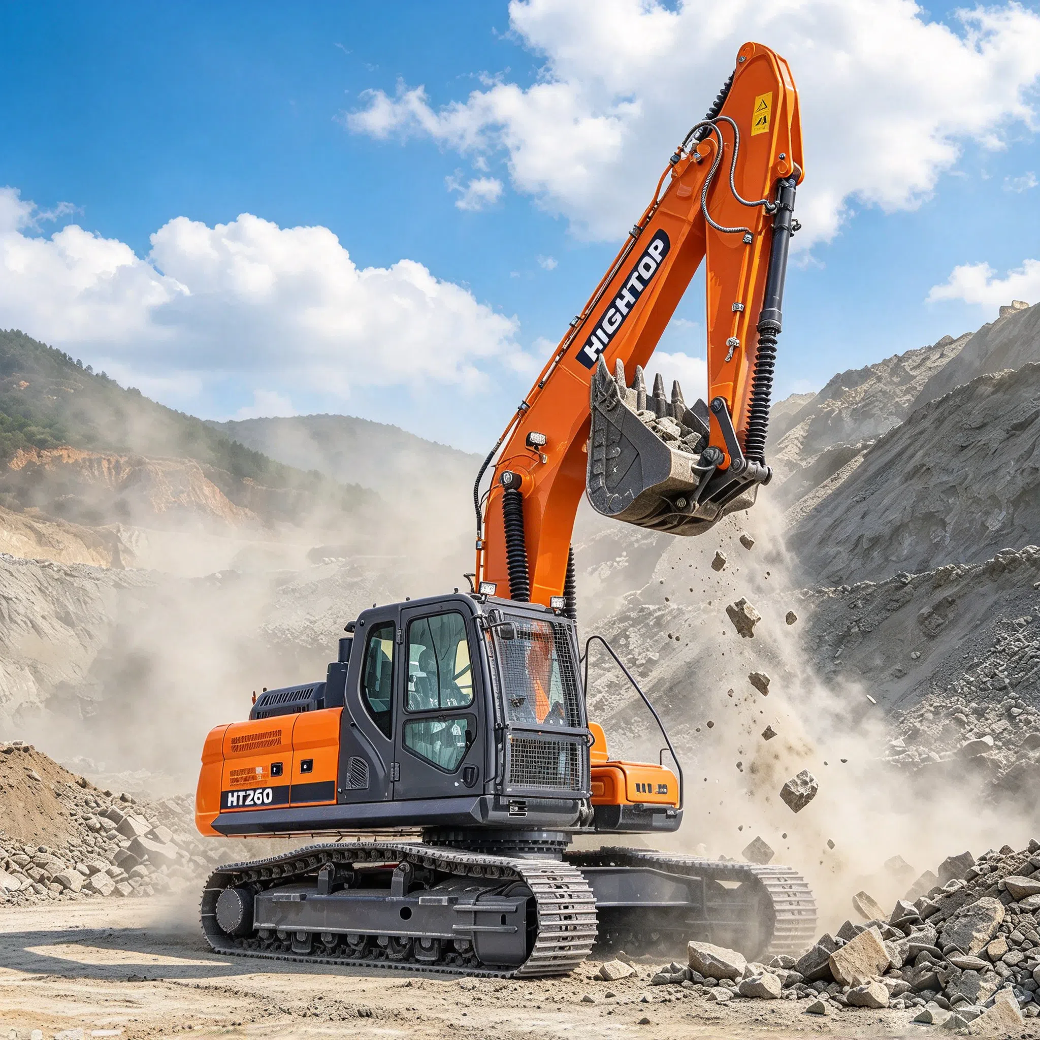 Crawler Hydraulic Excavator 26 Ton with Kawasaki Hydraulics HT260