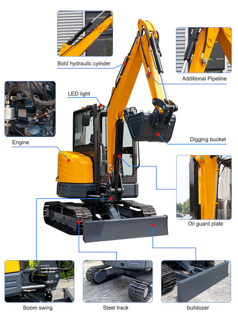 Compact Crawler Excavator HT40 -hightop.webp