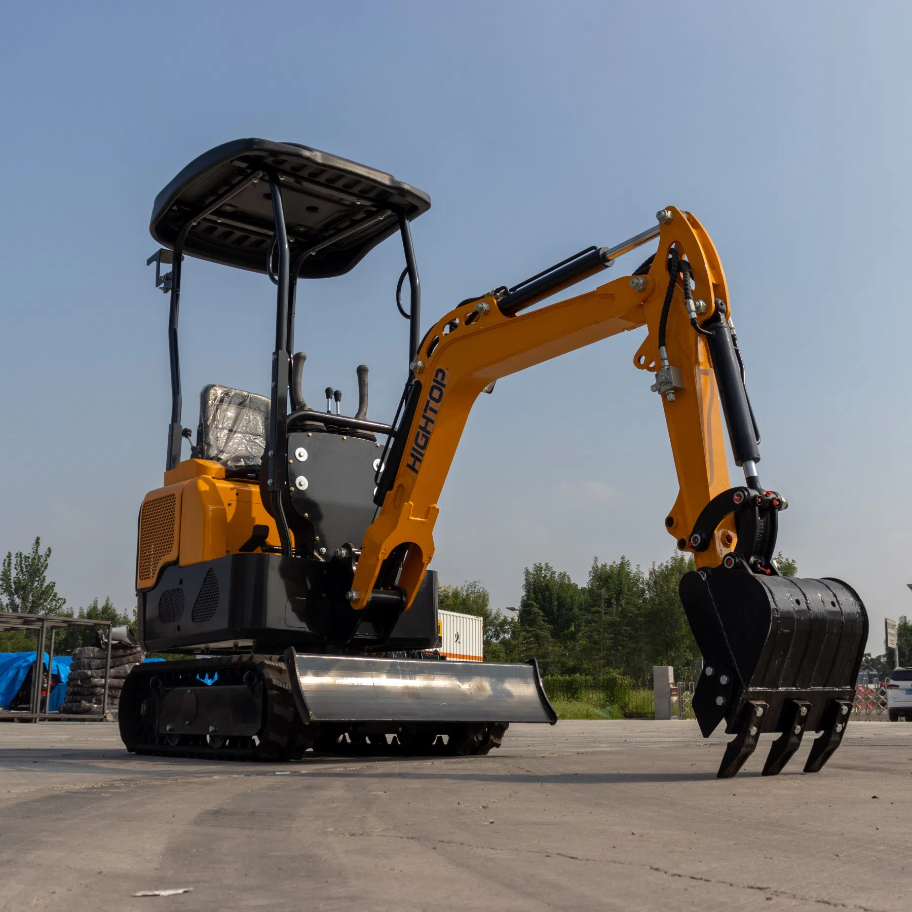 Mini Excavator 1 Ton With Zero Tail Swing HT10G Detail Images-hightop.webp