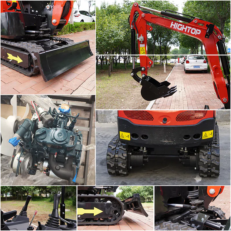 Mini Excavator 1.2 Ton With Kubota Z482 Engine  HT12G -hightop