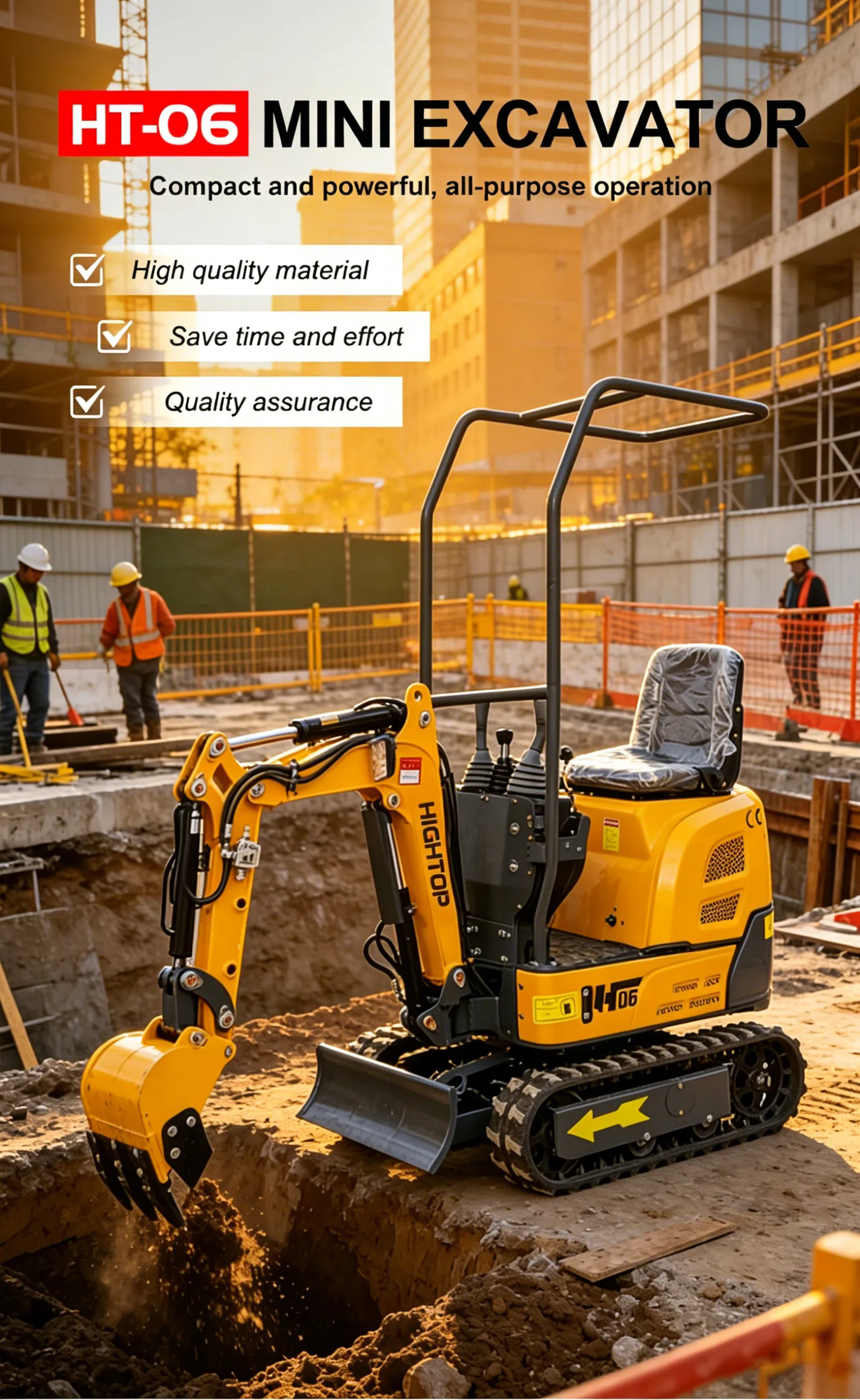 HT06 Mini Excavator Details