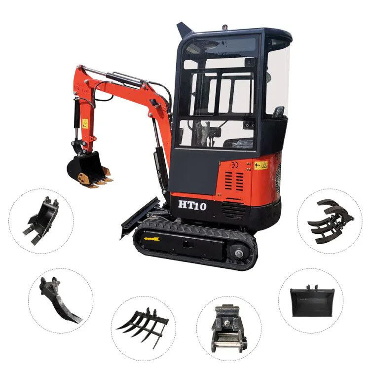 1ton Mini Excavator With Cabin