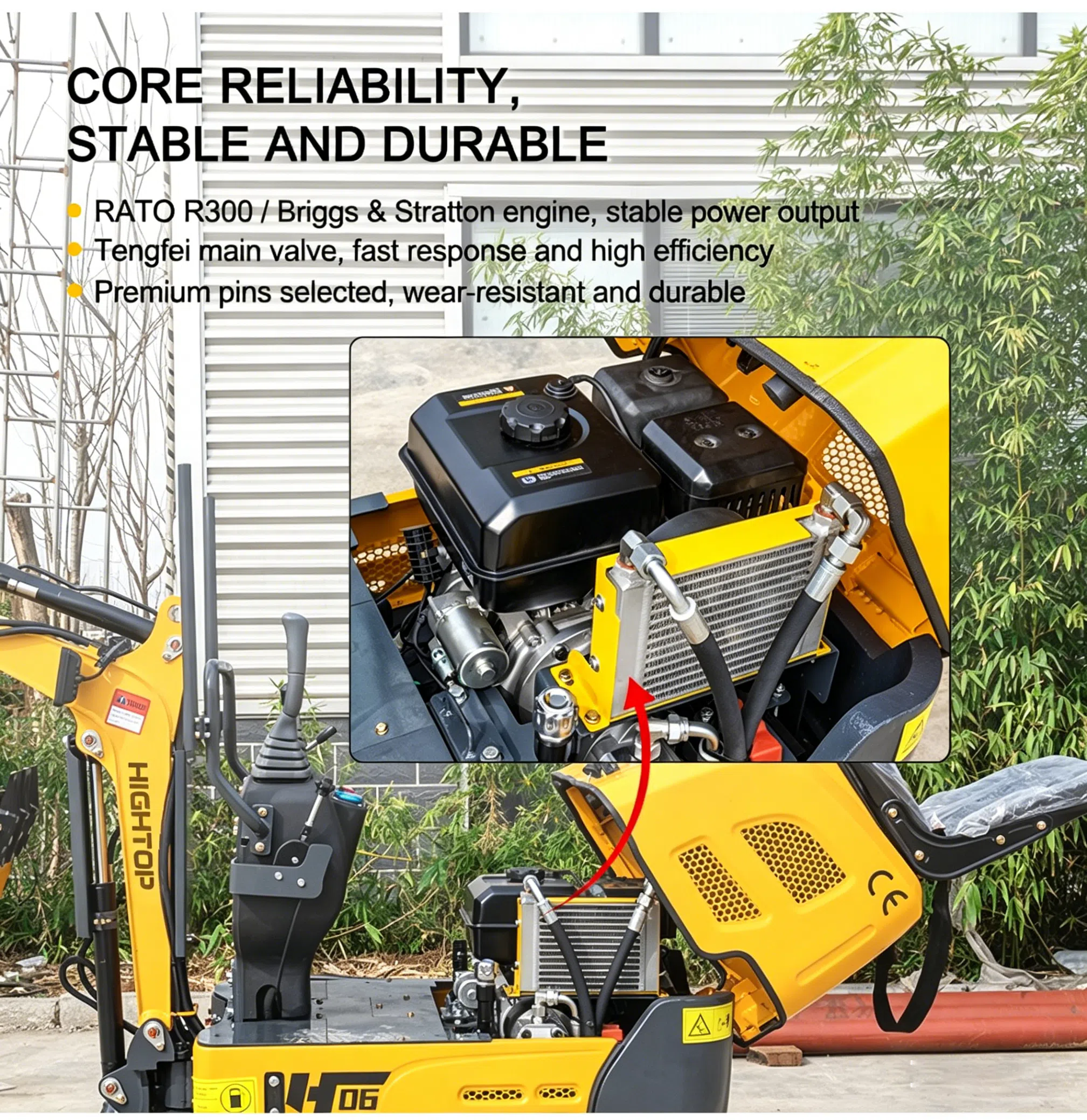 HT06 Mini Excavator Details