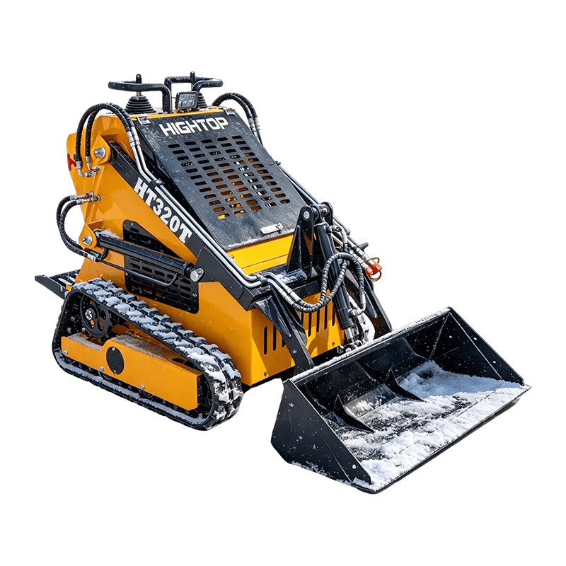 Tracked Skid Steer Loader With Strong Track Traction HT320T-hightop