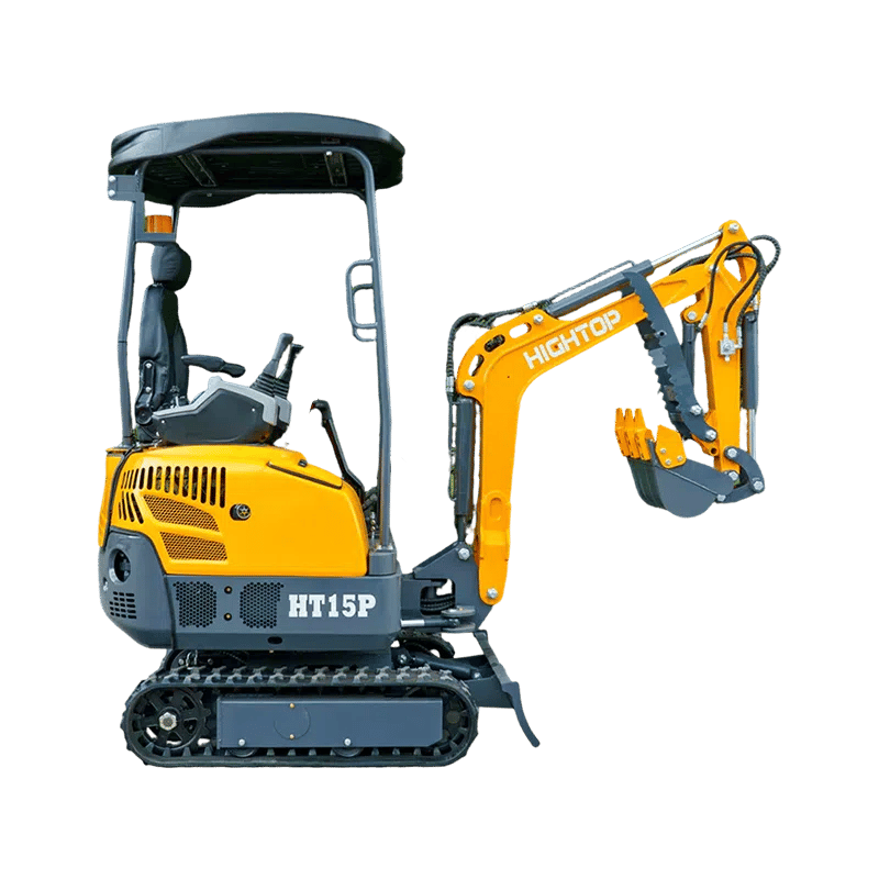 Mini Excavator 1.5 Ton With Cab and Retractable Track Options HT15Pro -hightop group