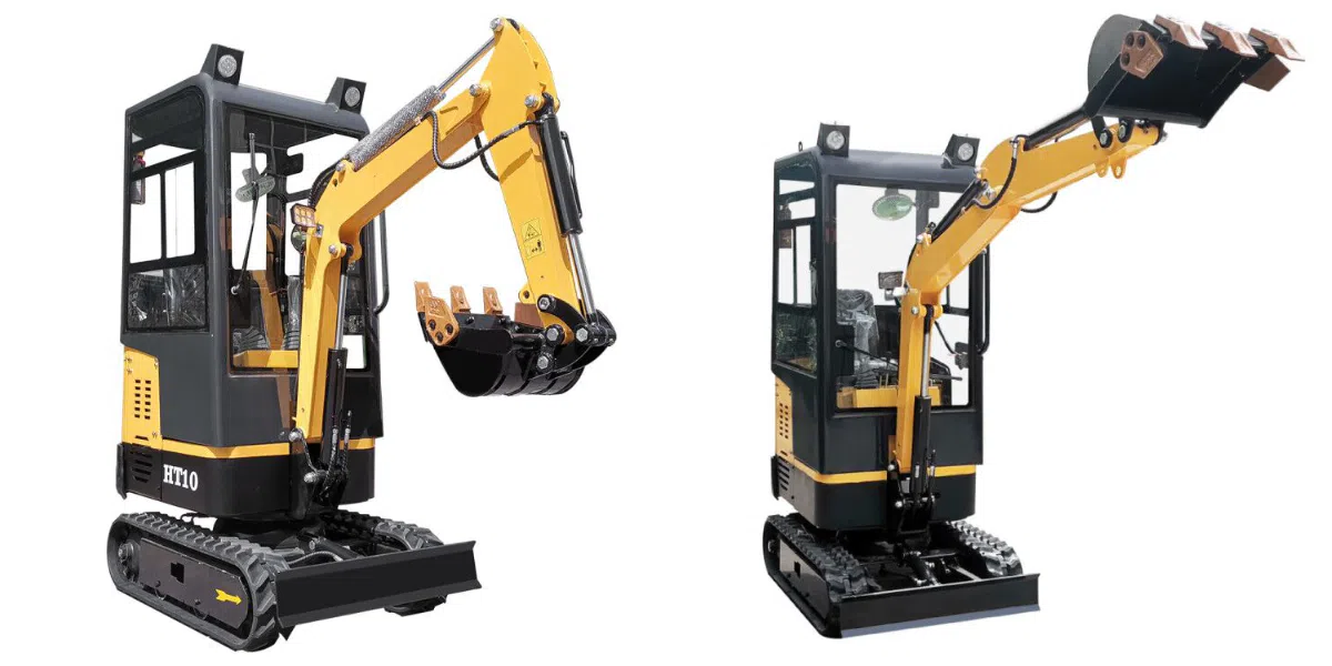 HT10 1 Ton Mini Excavator with Cabin