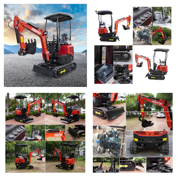 Mini Excavator HT12G 1.2 Ton With Kubota Z482 Engine Images